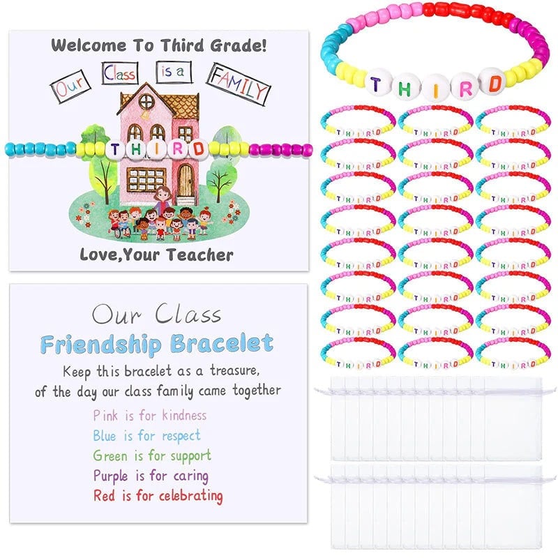 đĽLast Day 50% OFF - â¨đPack of 25 Welcome BeadBracelets - StrengthenClassroom Friendship & SpreadWarm Kindness!