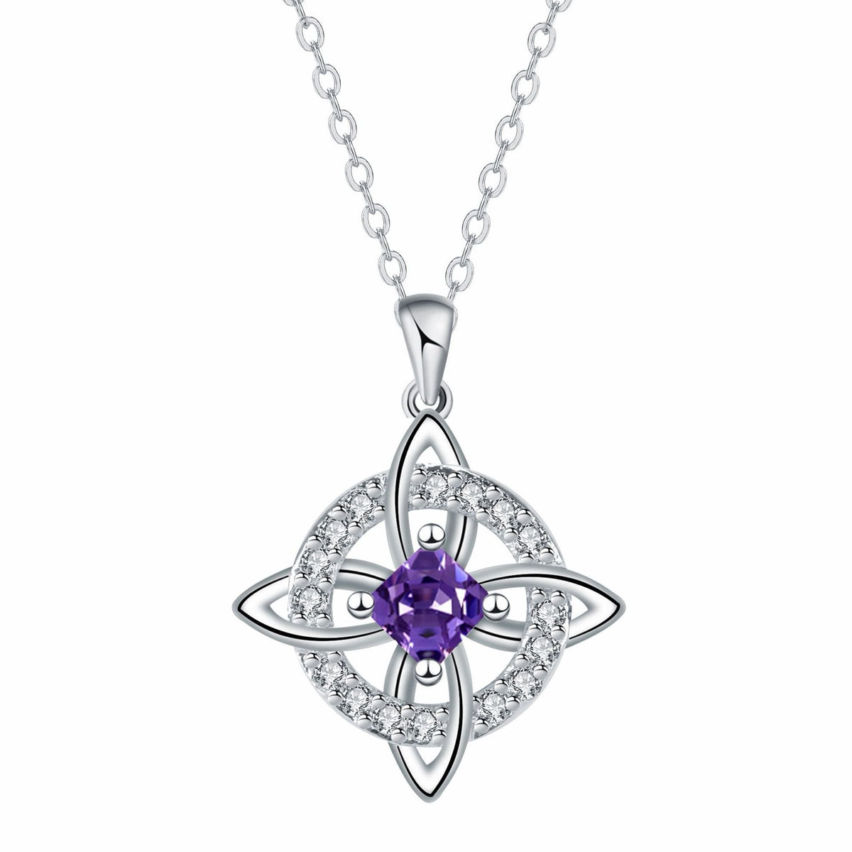 Mystical Birthstone Witches Knot Necklace – 🔮💞Protect Your Loved Ones