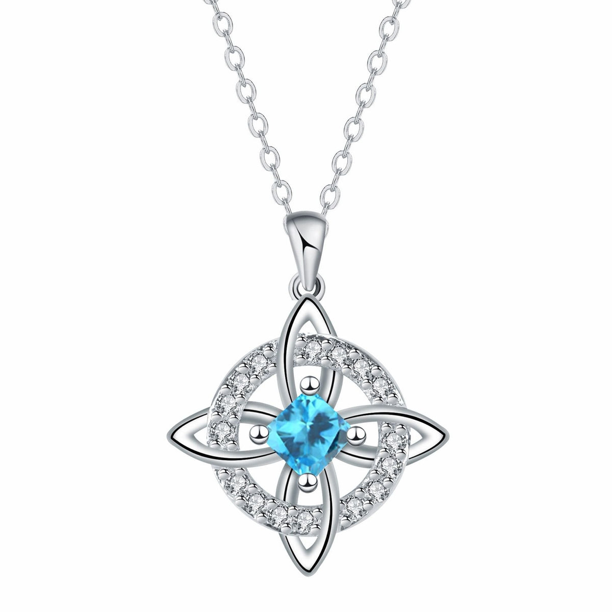 Mystical Birthstone Witches Knot Necklace – 🔮💞Protect Your Loved Ones