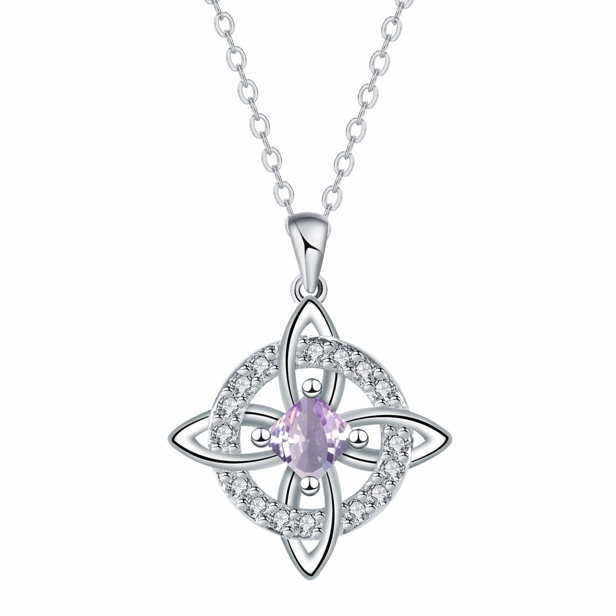 Mystical Birthstone Witches Knot Necklace – 🔮💞Protect Your Loved Ones