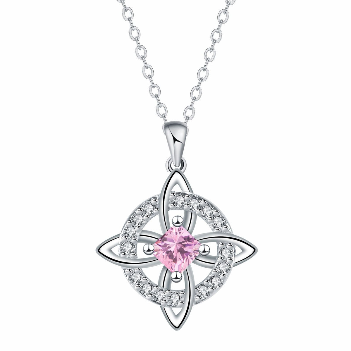 Mystical Birthstone Witches Knot Necklace – 🔮💞Protect Your Loved Ones